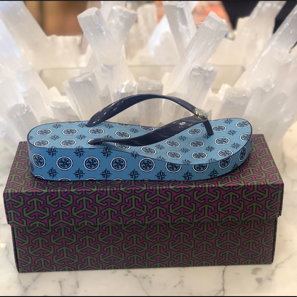 Tory Burch wedge flip Flop
